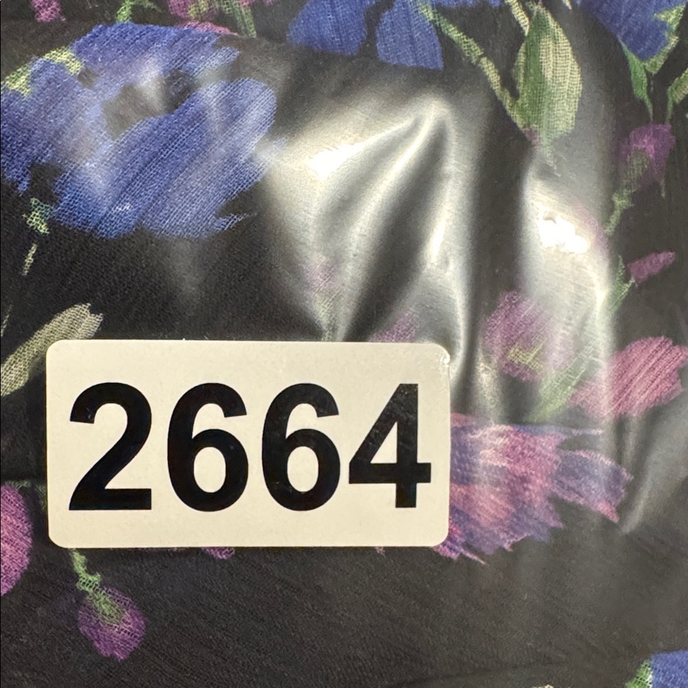 Calvin Klein Women’s Multicolor Floral Chiffon Maxi Long Sleeves Dress Size 10 - Picture 14 of 14